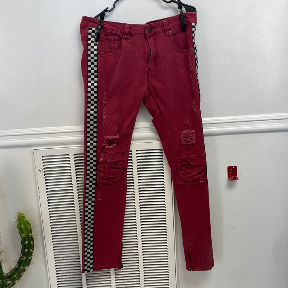 Denim Racer Set: Jeans